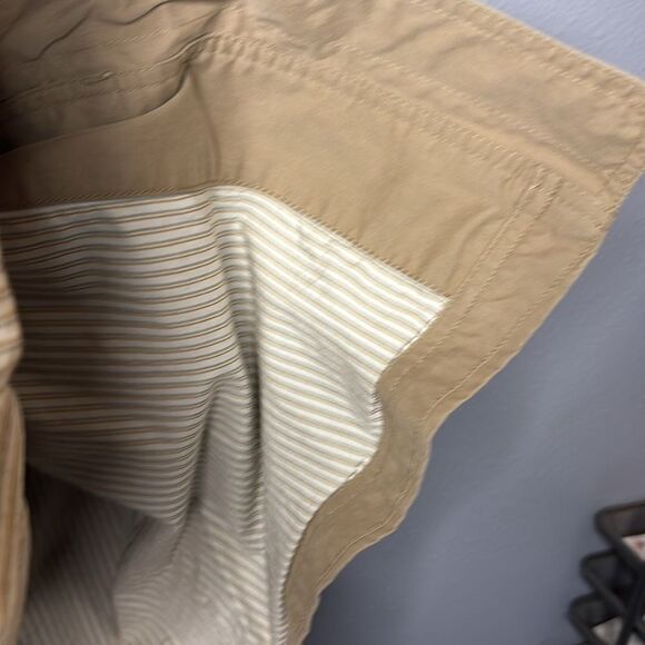 Eddie Bauer Tan Medium Weight Hooded Field Jacket Size Small Petite - Picture 11 of 11